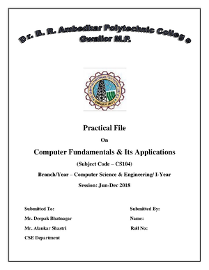 BBA-Computer-Applications technology business - Bachelor of Business ...