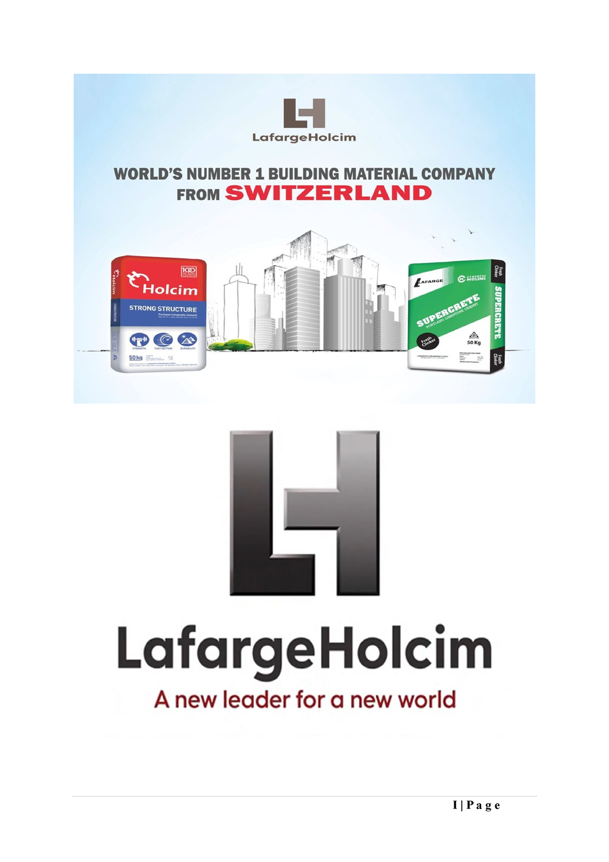 FIN101 Term Paper Of Lafarge Holcim Bangladesh Ltd - I | P A G E TERM ...