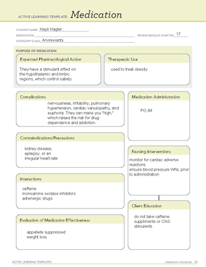 2nd gen antipsychotics - ACTIVE LEARNING TEMPLATES THERAPEUTIC ...