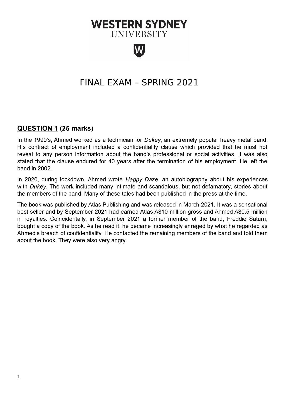 Remedies Final Exam 2021 Q1 Answer 90 FINAL EXAM SPRING 2021