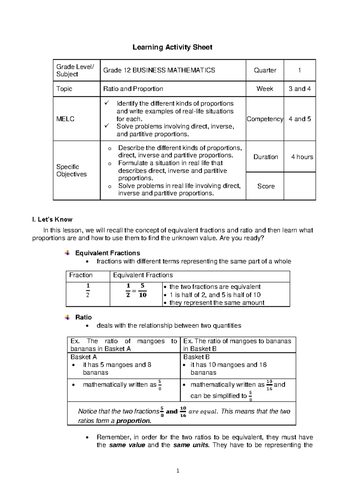 Q1 LAS Business Math 12 Week 3 4 Comp 4 b5 - Learning Activity Sheet ...