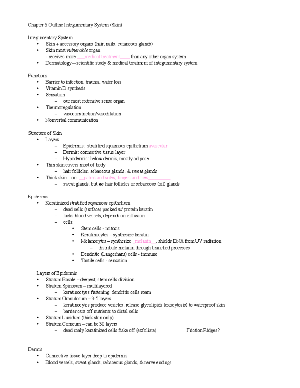 Chapter 6 Notes PDF - Dr. Matre, fall of 2022 - Chapter 6 Outline ...