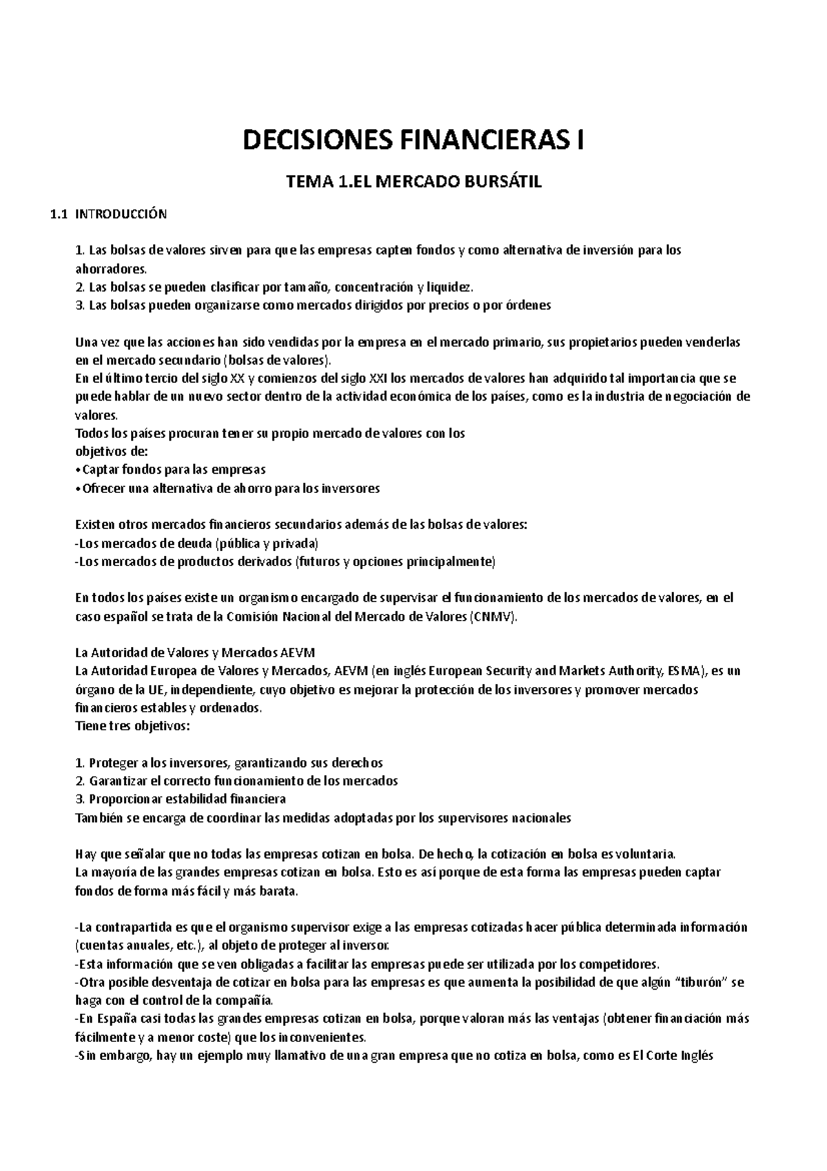 Decisiones Financieras I Imprimir Decisiones Financieras I Tema 1