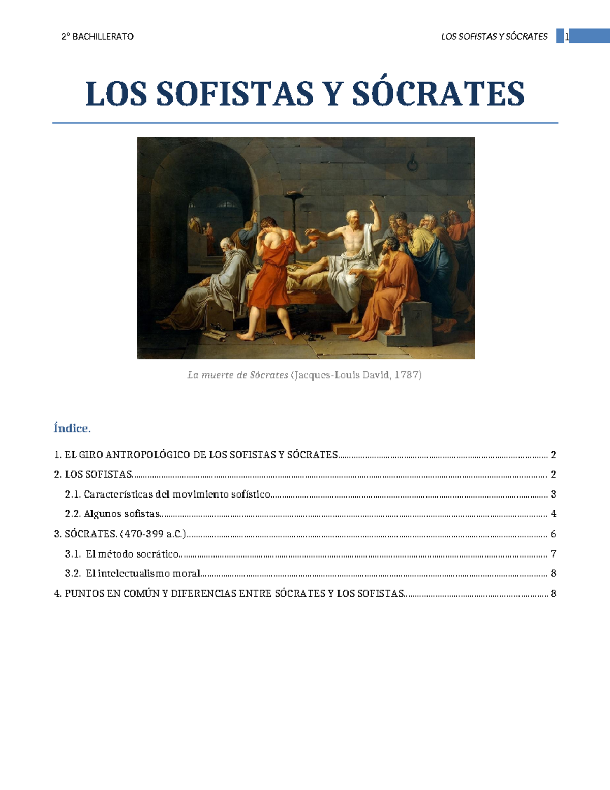 2 - Sócrates Y Los Sofistas - LOS SOFISTAS Y SÓCRATES La Muerte De ...