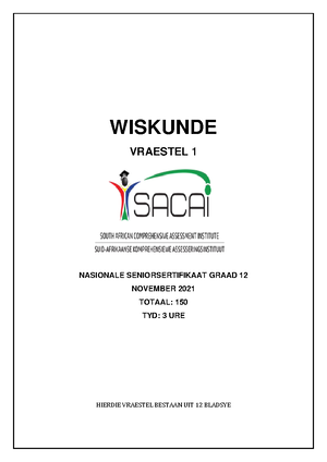 2021-WISK-Graad 09-Junie Eksamen-Vraestel 1 - WISKUNDE 1/ GRAAD 9 TAAK ...