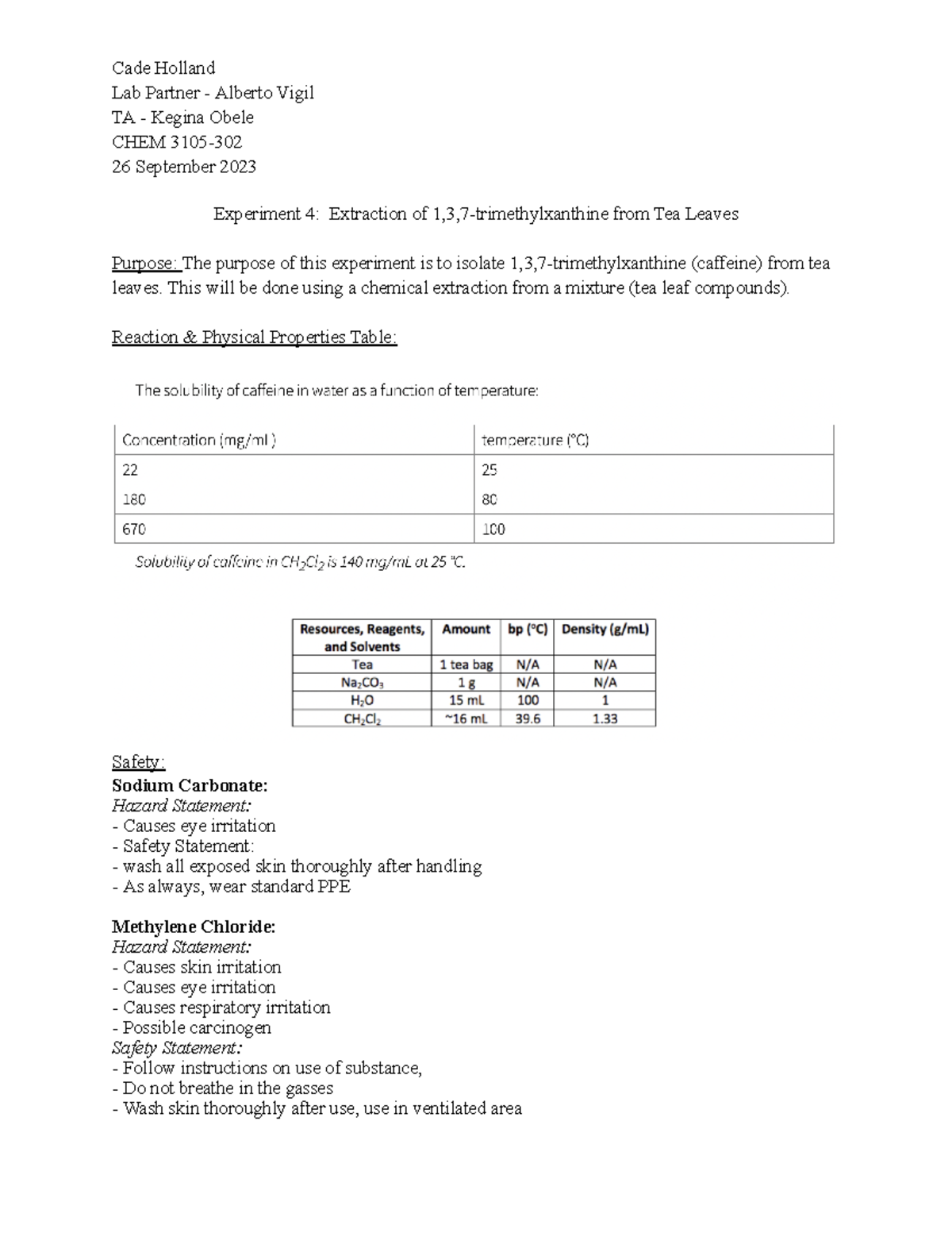 melde's experiment lab report