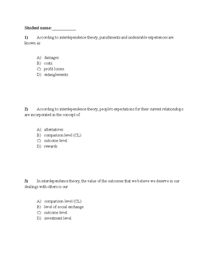 Chapter 11 Conflict version 1 - Student name:__________ In intimate ...