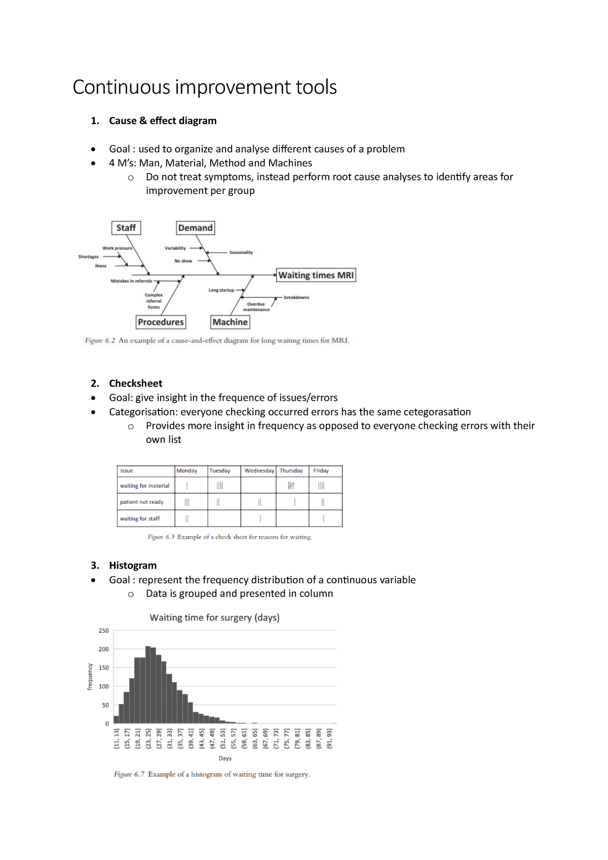 Overview Continuous Improvement Tools - Continuous Improvement Tools ...