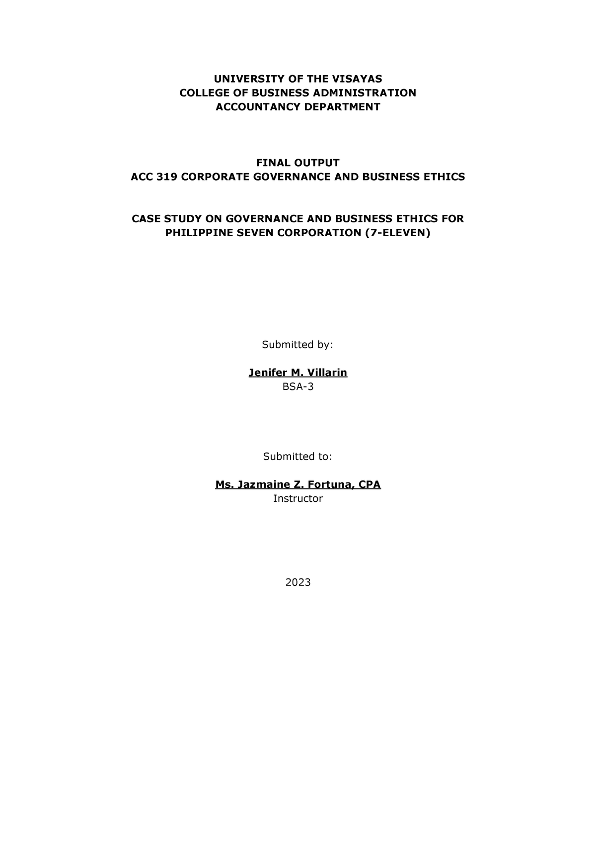 ACC-319- Final- Output- Template - UNIVERSITY OF THE VISAYAS COLLEGE OF ...