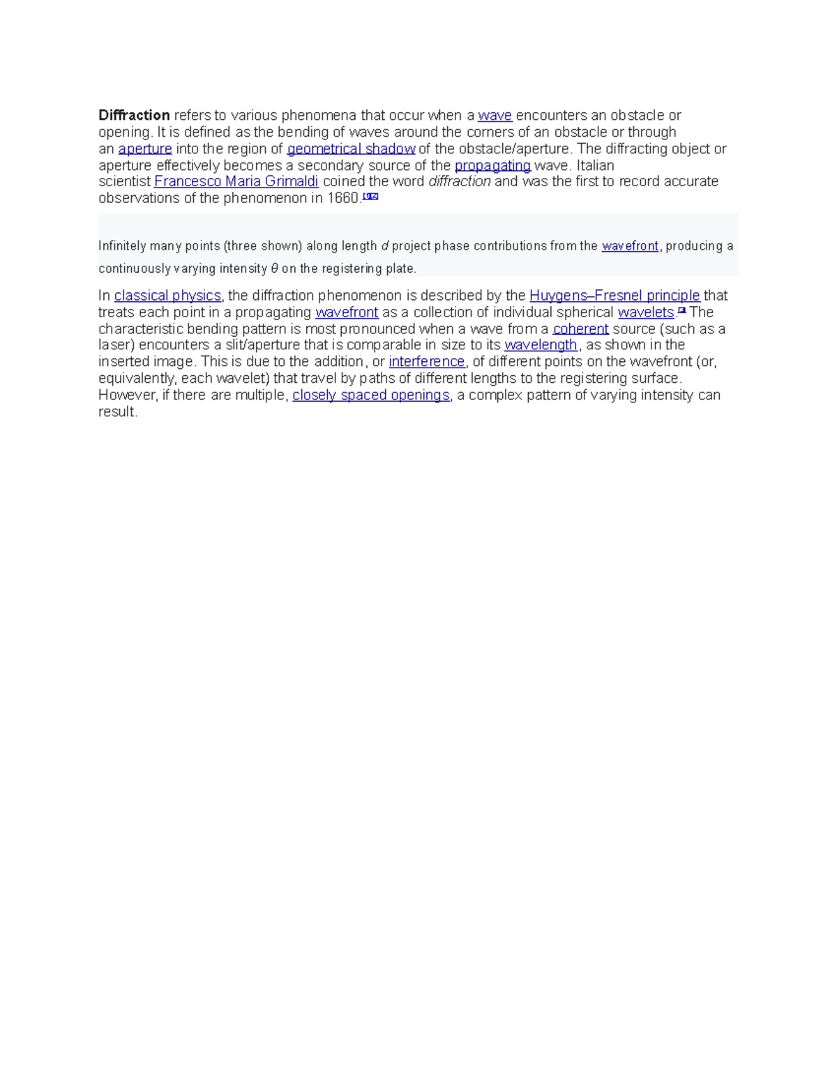 Diffraction - Lecture notes 1 - Diffraction - Studocu
