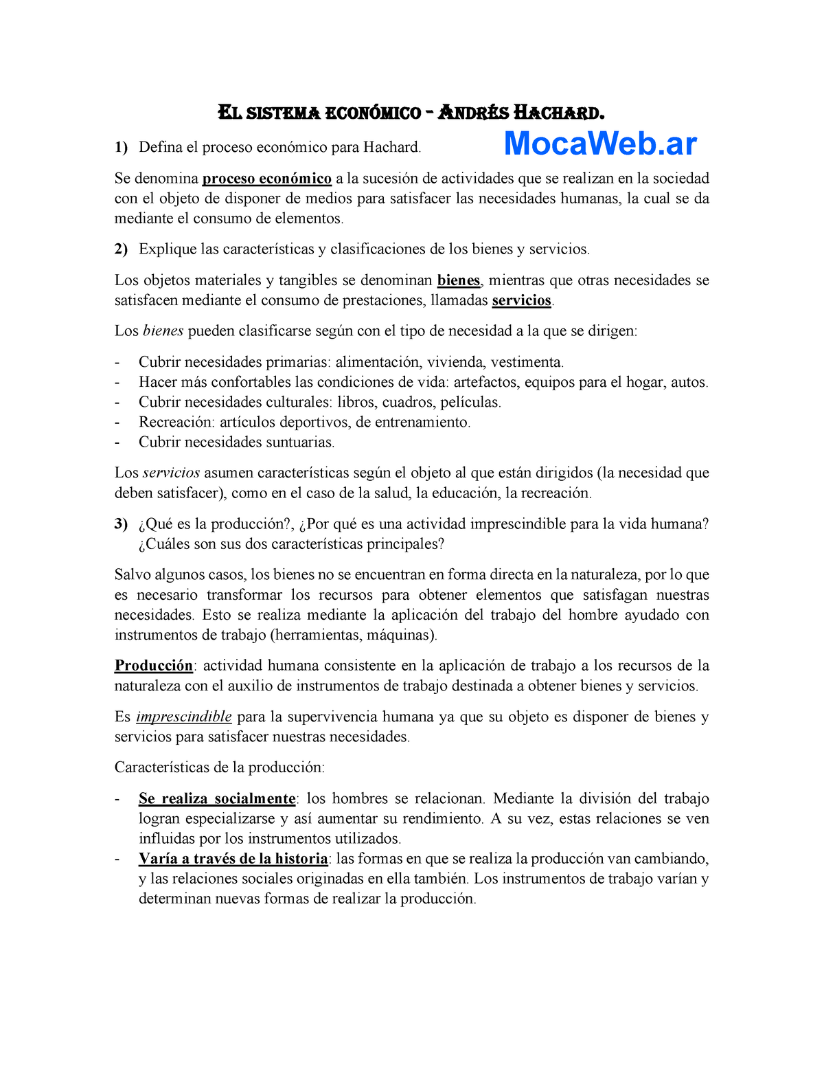 Resumen Hachard - Oferta Y Demananda Agregada, Banco Central Y Bancos ...