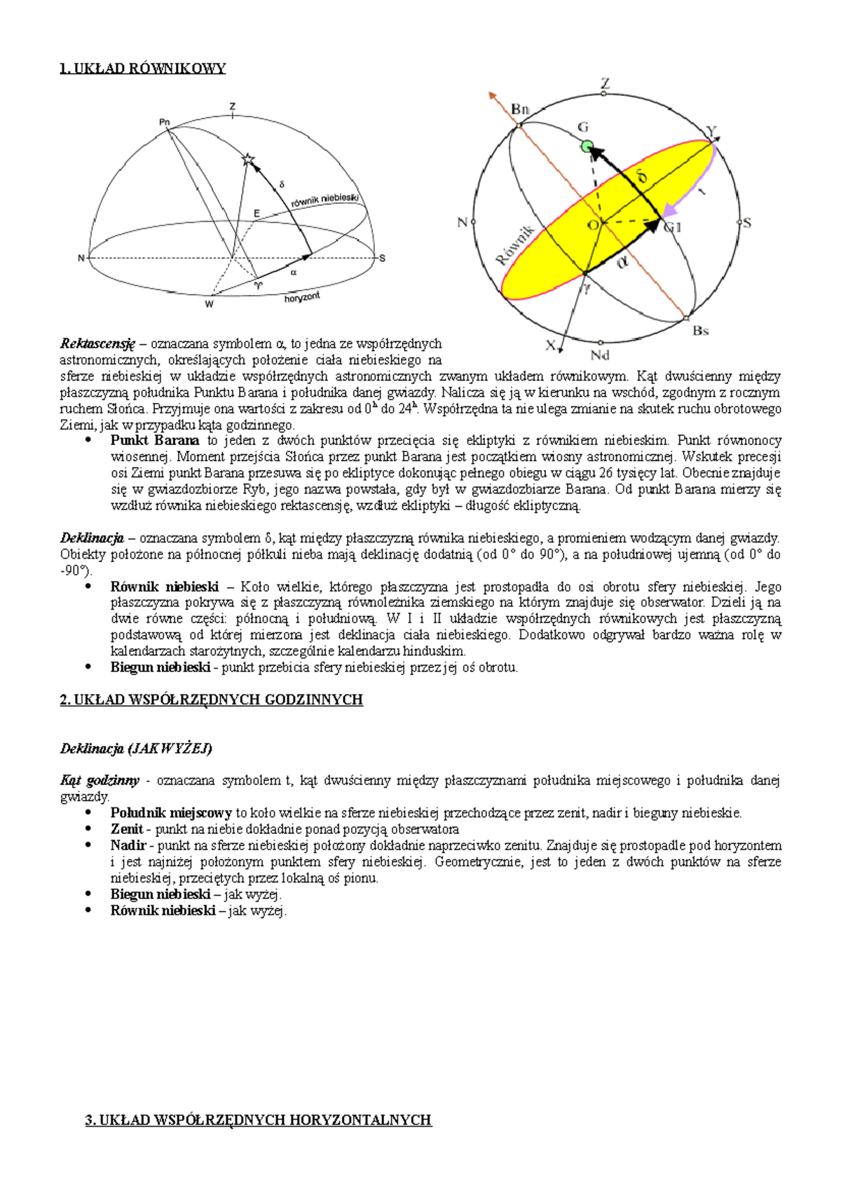 Gag - Geodezja Podstawowa I Astronomia Geodezyjna - WAT - Studocu