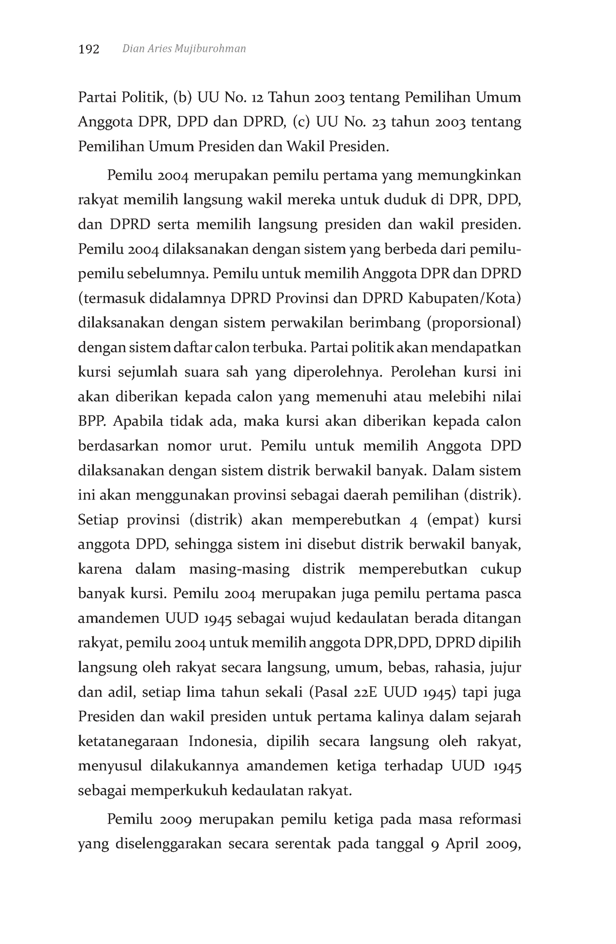 Pengantar Hukum Tata Negara 200 - 192 Dian Aries Mujiburohman Partai ...