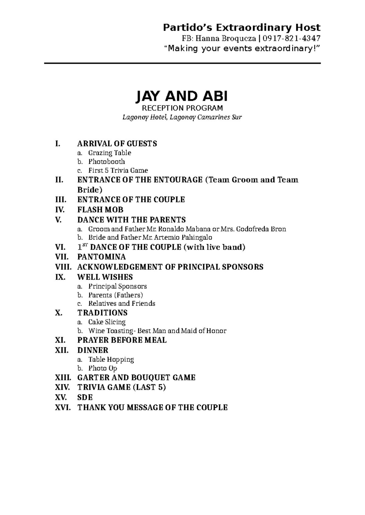 JAY AND ABI - sample program flow - FB: Hanna Broqueza | 0917-821 ...