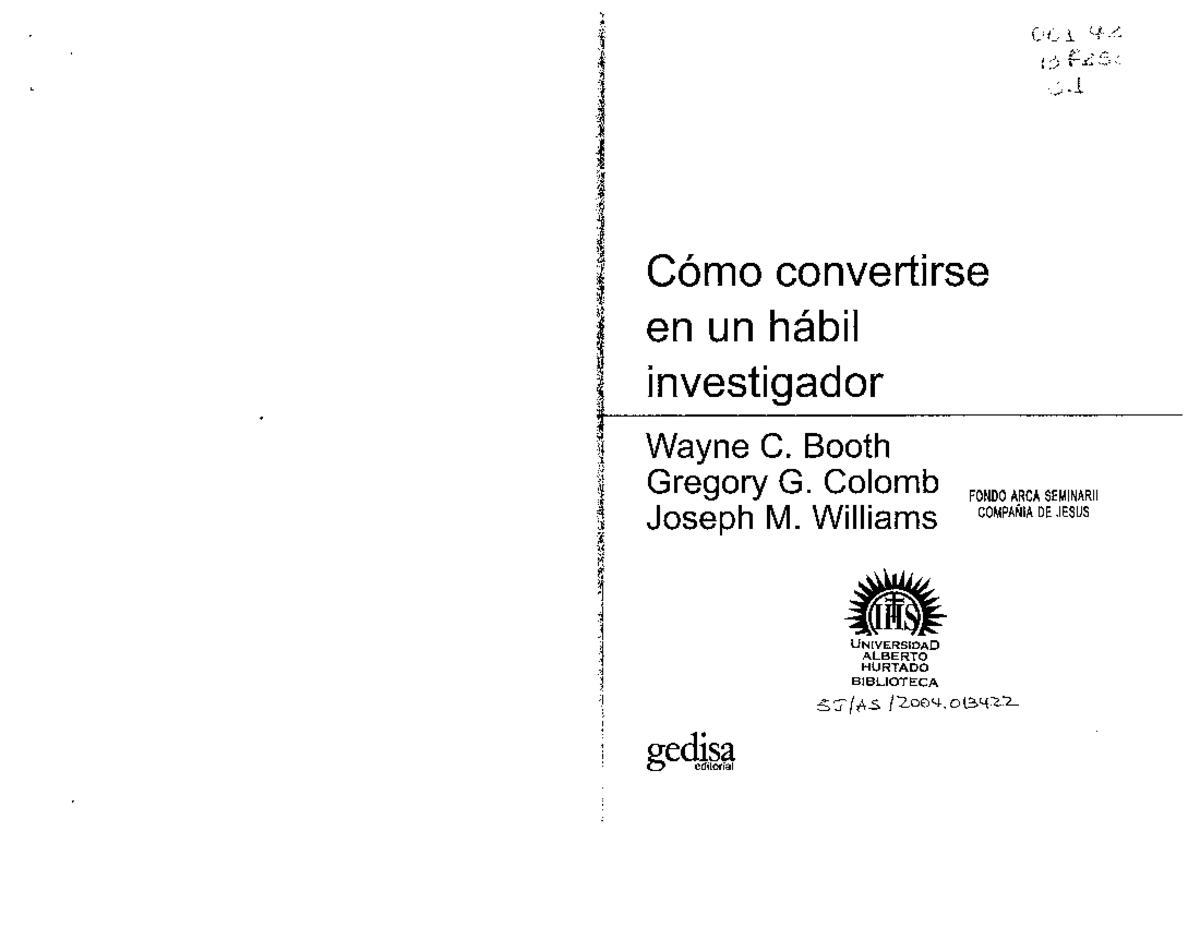 Cómo convertirse en un hábil investigador - UNIDAD DE INVESTIGACIÓN