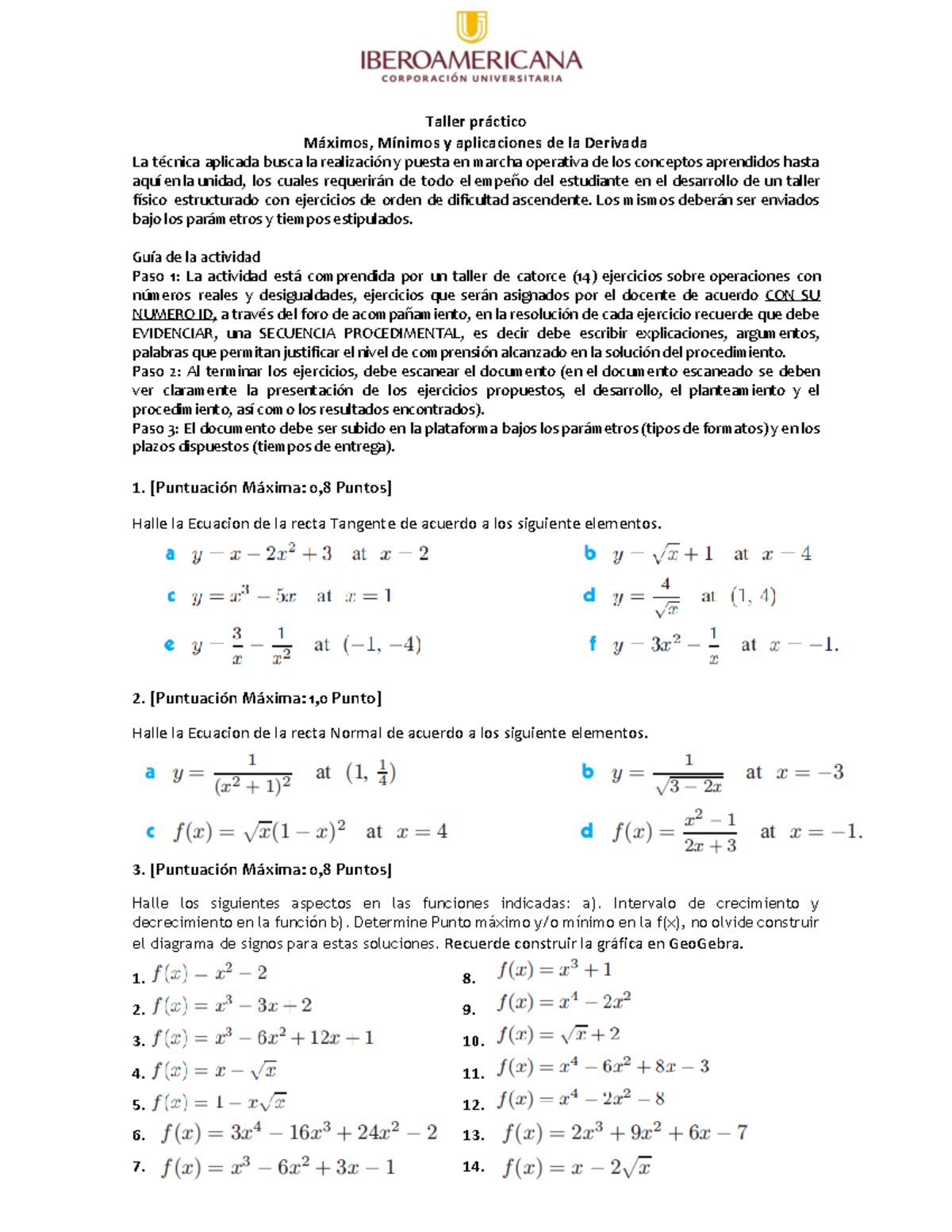 Descargable 8 - Josep - Taller Pr·ctico M·ximos, MÌnimos Y Aplicaciones ...