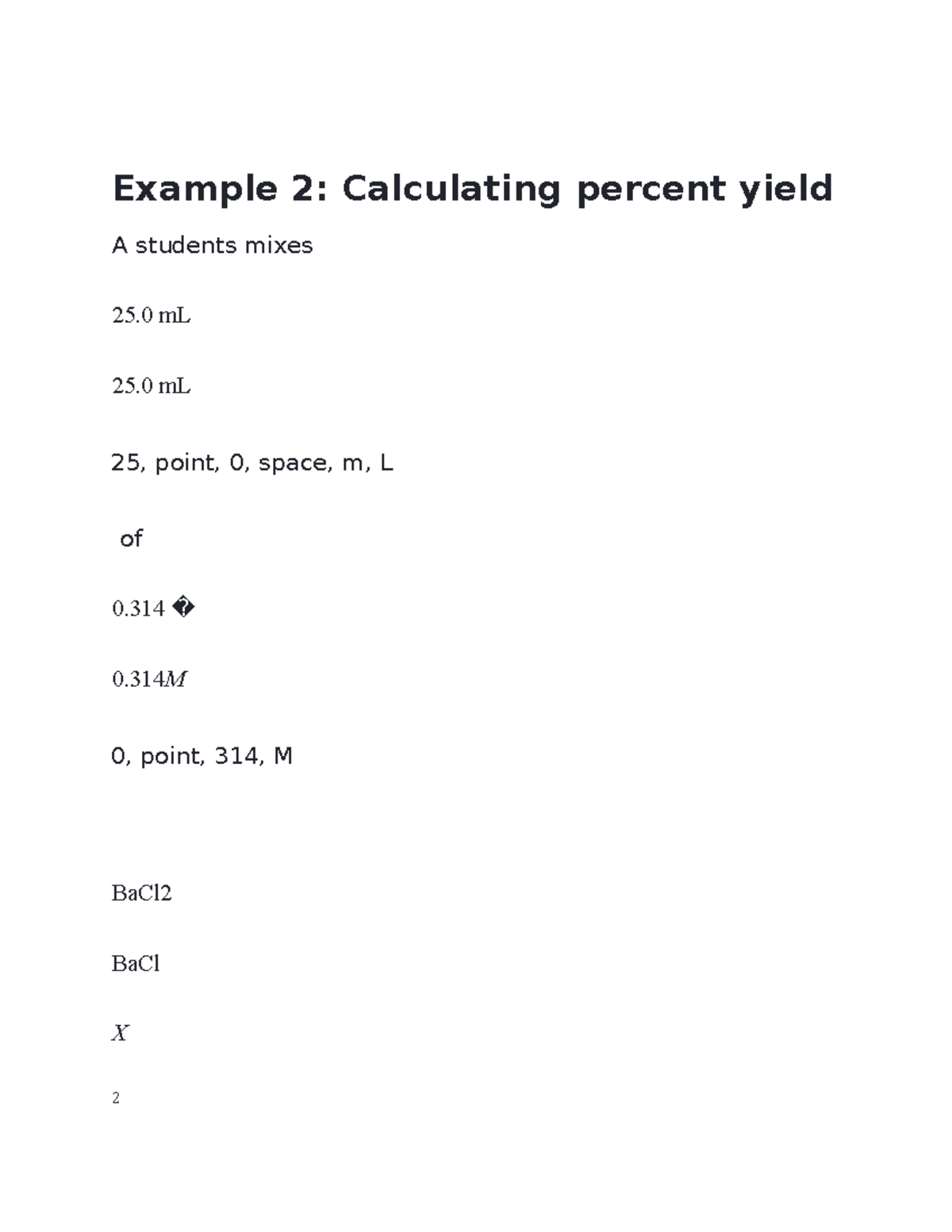 example-2-calculating-percent-yield-example-2-calculating-percent