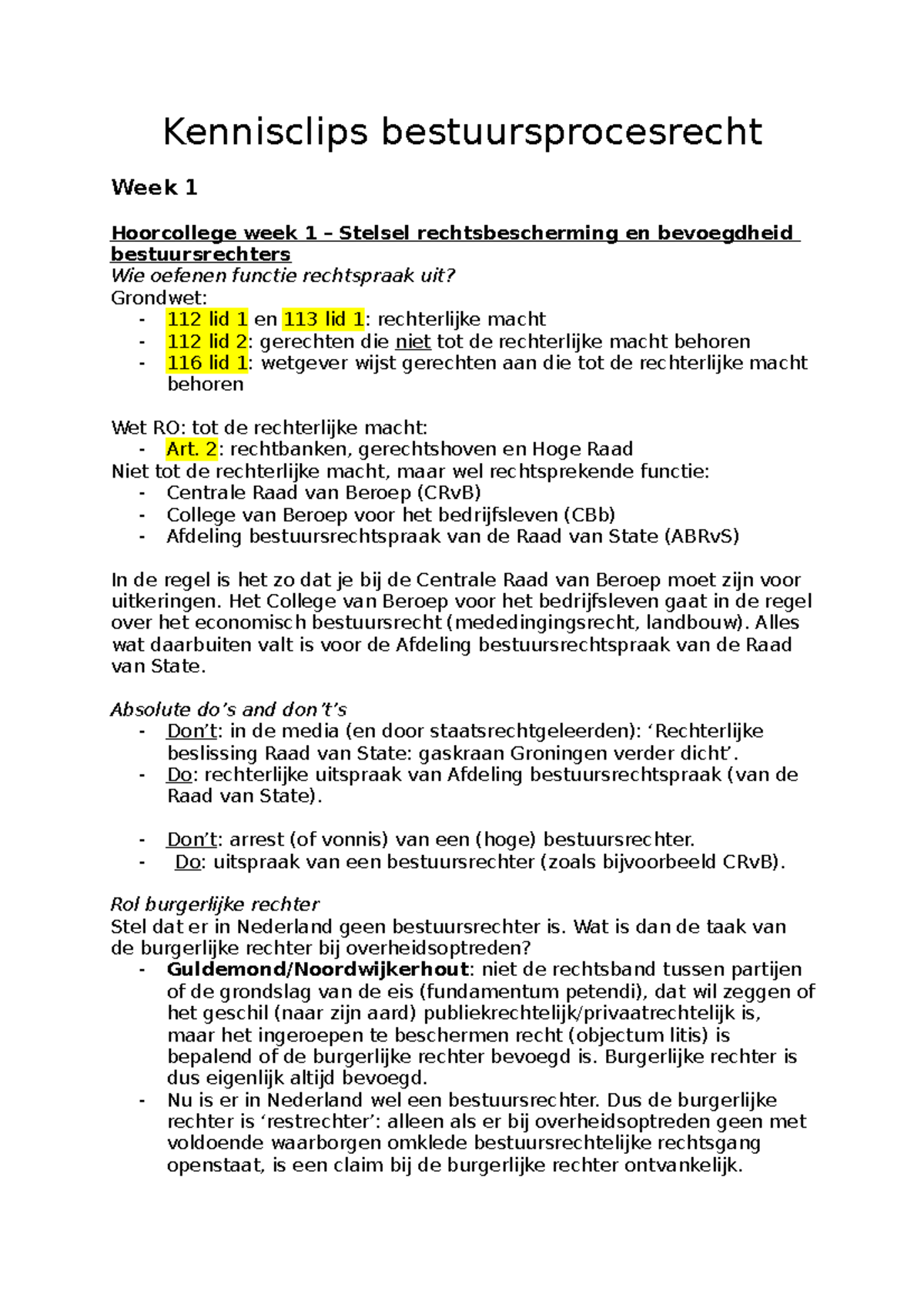 Kennisclips Bestuursprocesrecht - 2: Rechtbanken, Gerechtshoven En Hoge ...