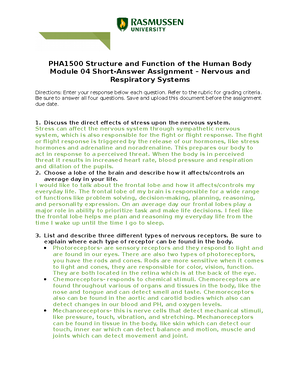 PHA1500+Short+Answer+Assignment+Module+04 - PHA1500 Structure and ...