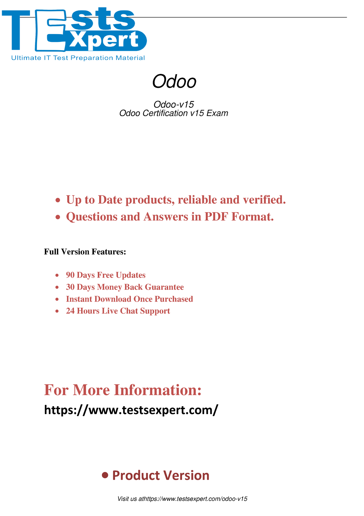 Updated ODOO-V15 training Kit For ODOO-V15 Exam Questions - Up to Date  products, reliable and - Sns-Brigh10