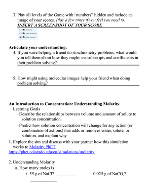 CHEM 111 Exam I Study Guide - CHEM 111 Study Guide For Exam 1: Chapters ...