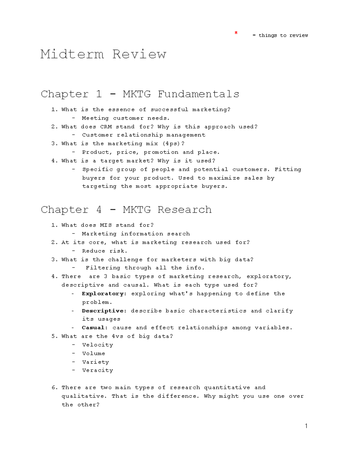 Midterm Review-2 - *pp = things to review Midterm Review Chapter 1 ...