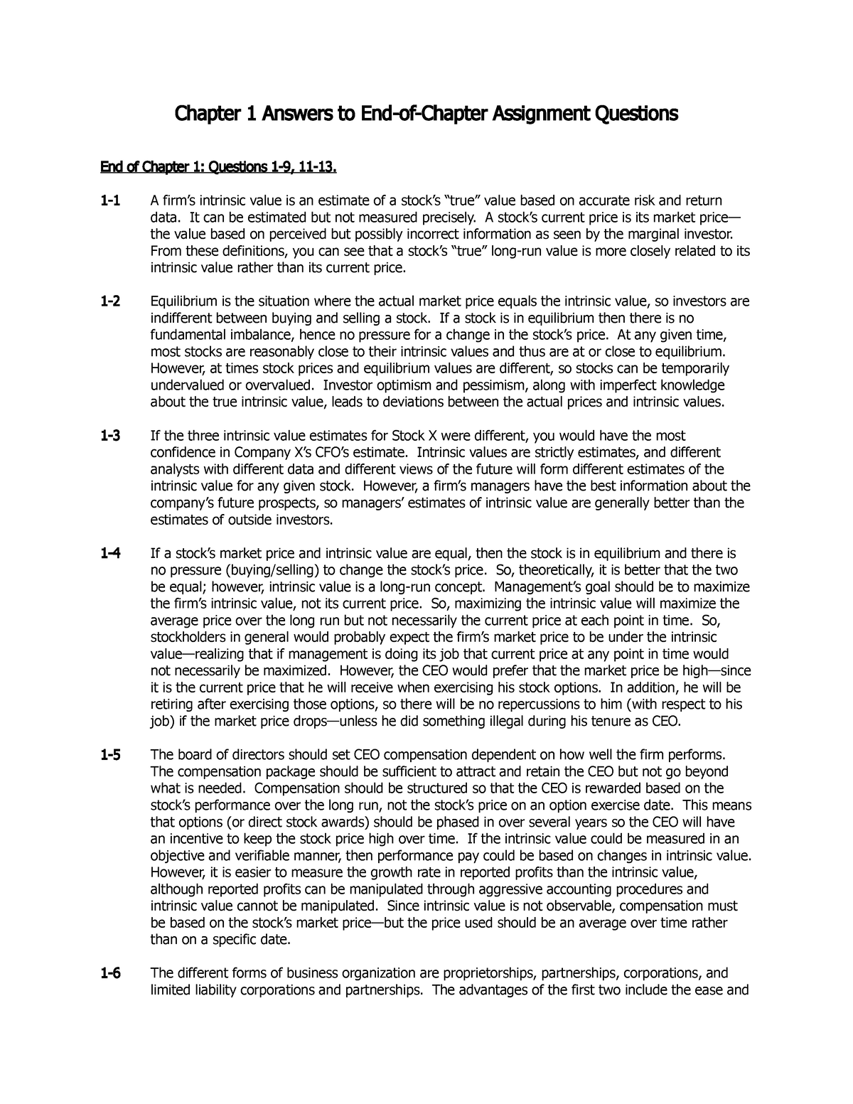 end of chapter assignments student orientation