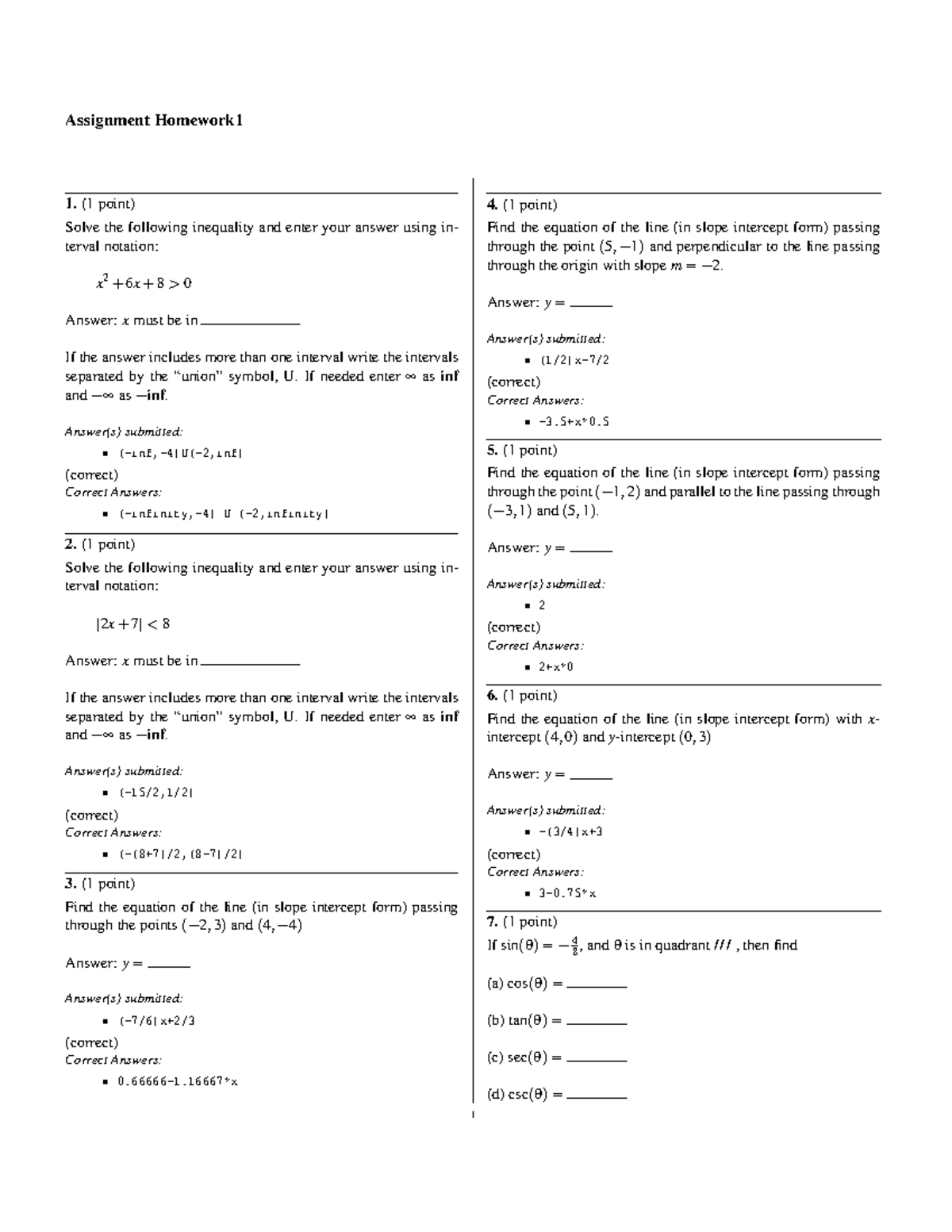 MATH Assignment 1 - CALC 1 HW 1 - Rahul Tarlapally f22igarlihem1451s ...