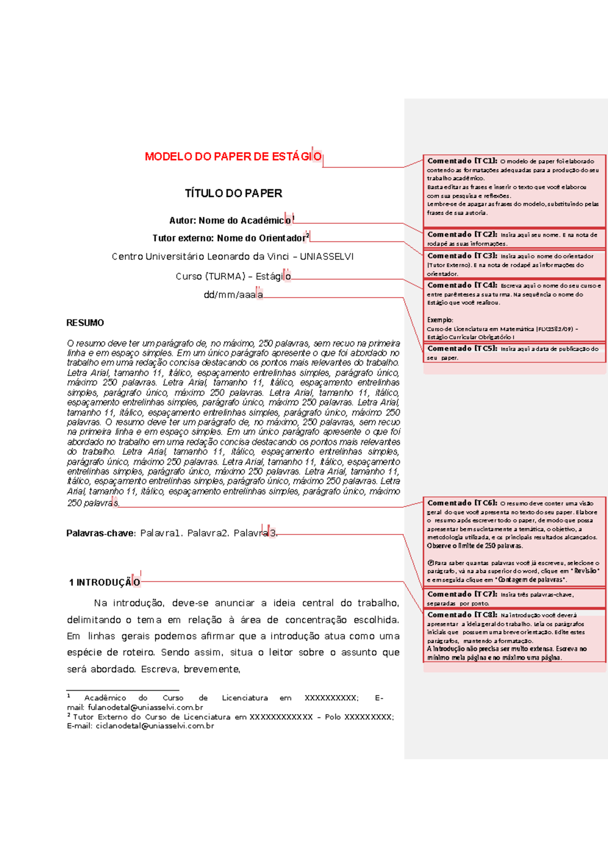 2. Paper final - com comentários - MODELO DO PAPER DE ESTÁGI O TÍTULO ...