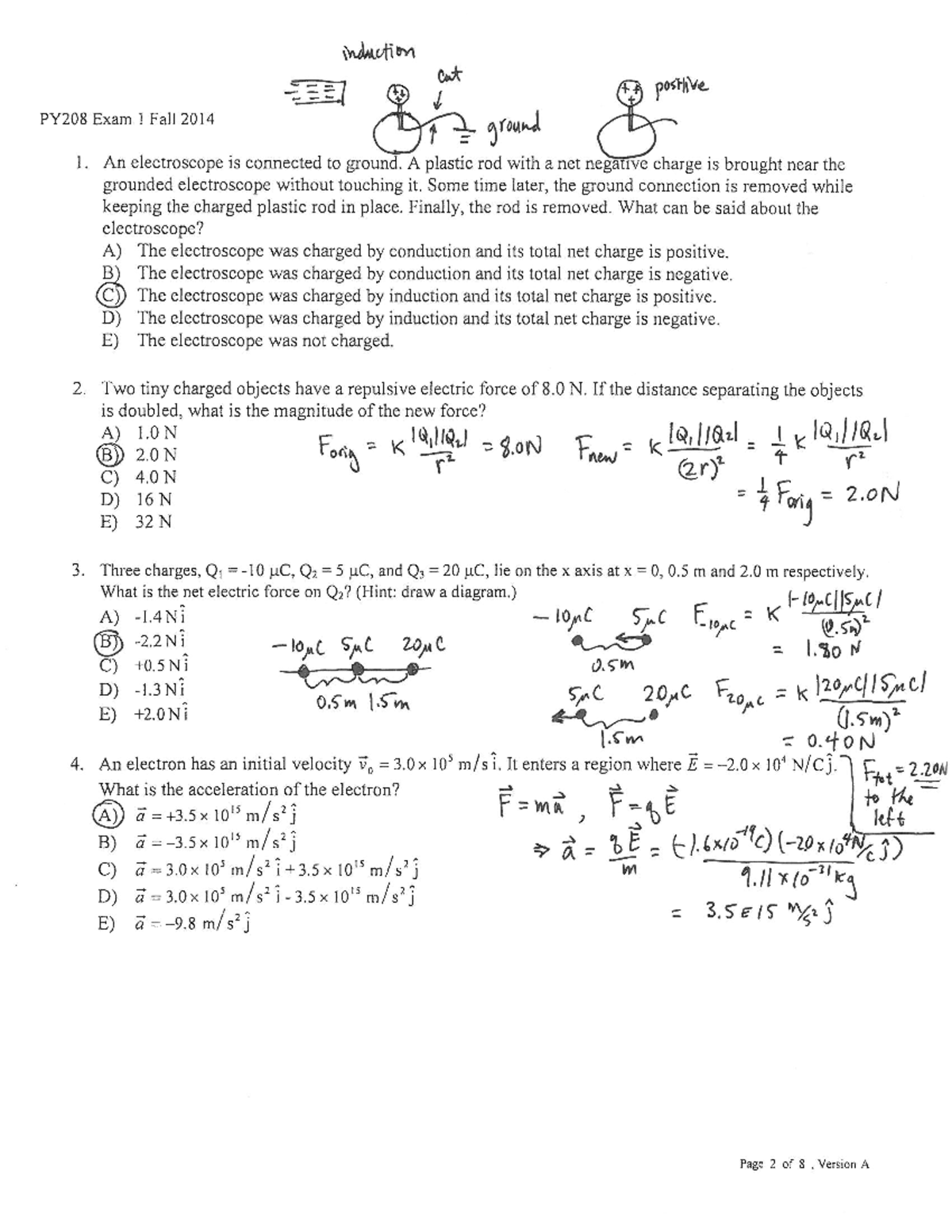 Sol Prac Test 1F - physics 2 practice test F for test 1 solutions - PY ...