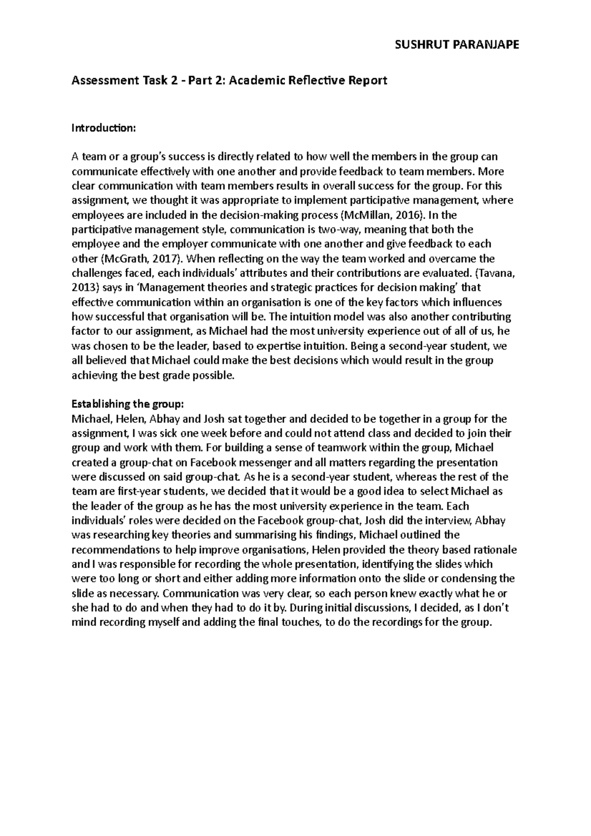 Assignment 2 - yeah - SUSHRUT PARANJAPE Assessment Task 2 - Part 2 ...