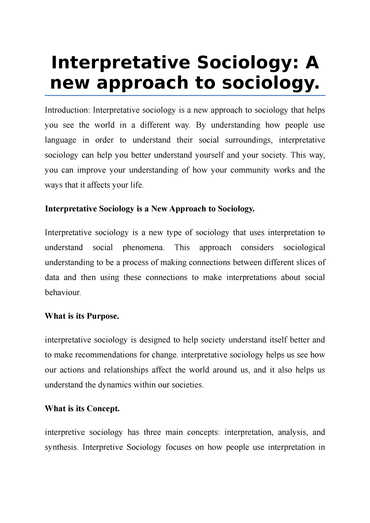 the individualisation thesis sociology