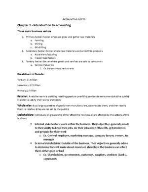 Accounting Reflection Paper - Accounting Reflection Report From the ...