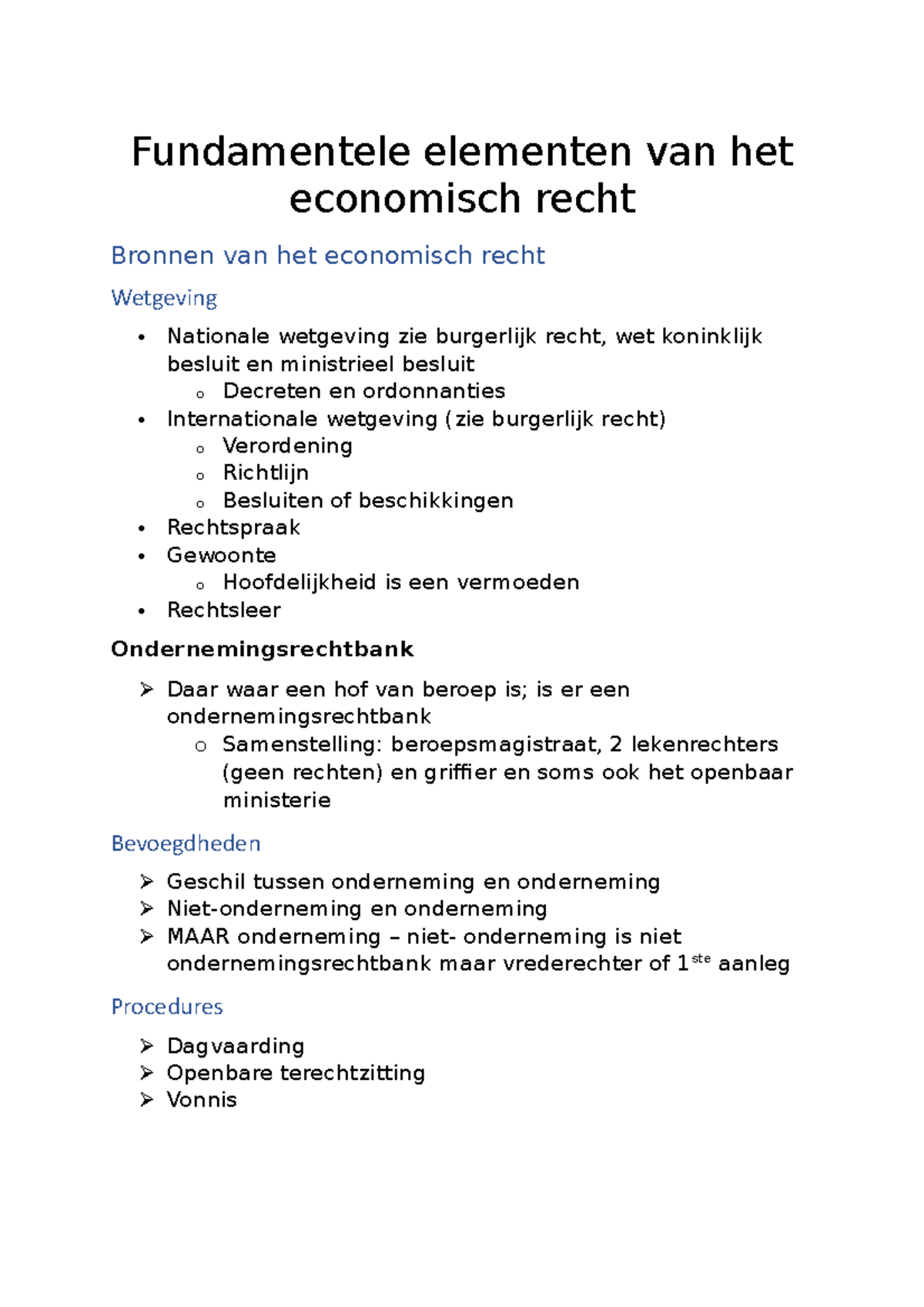 Fundamentele Elementen Van Het Economisch Leven 22 23 - Fundamentele ...