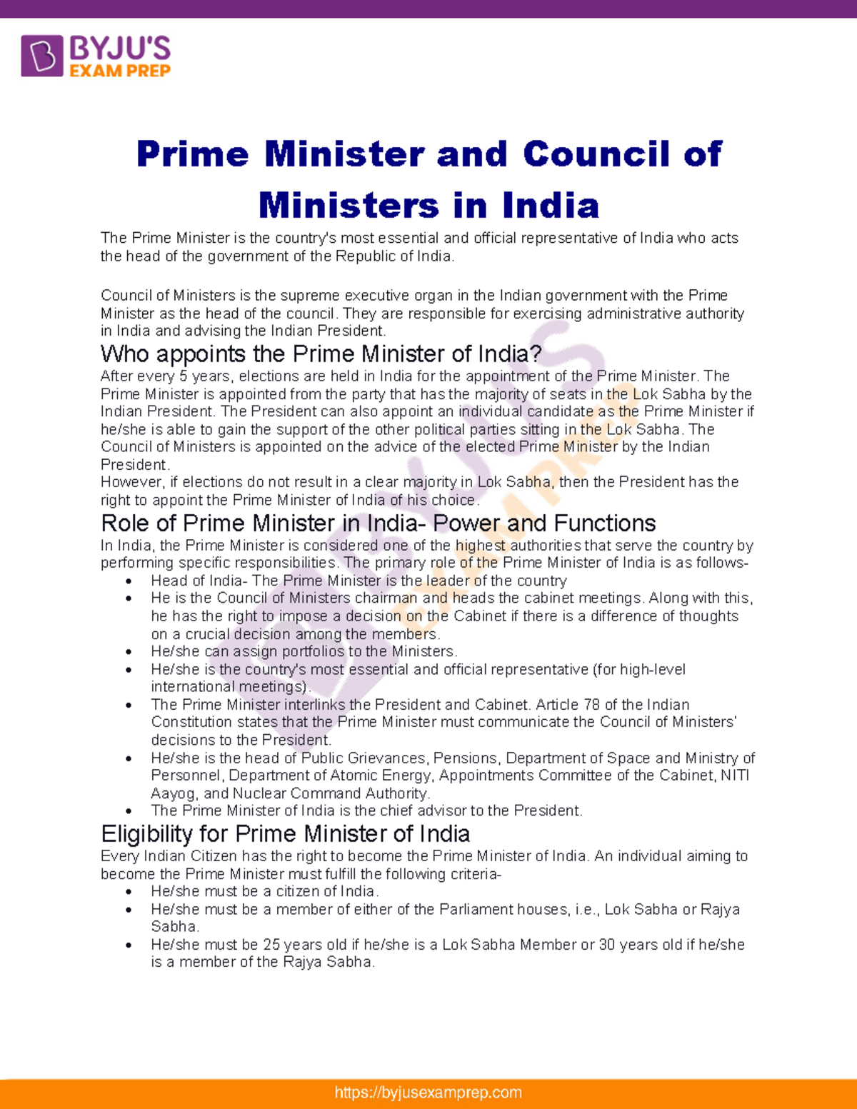 Prime minister and council of ministers in india 68 - Prime Minister ...