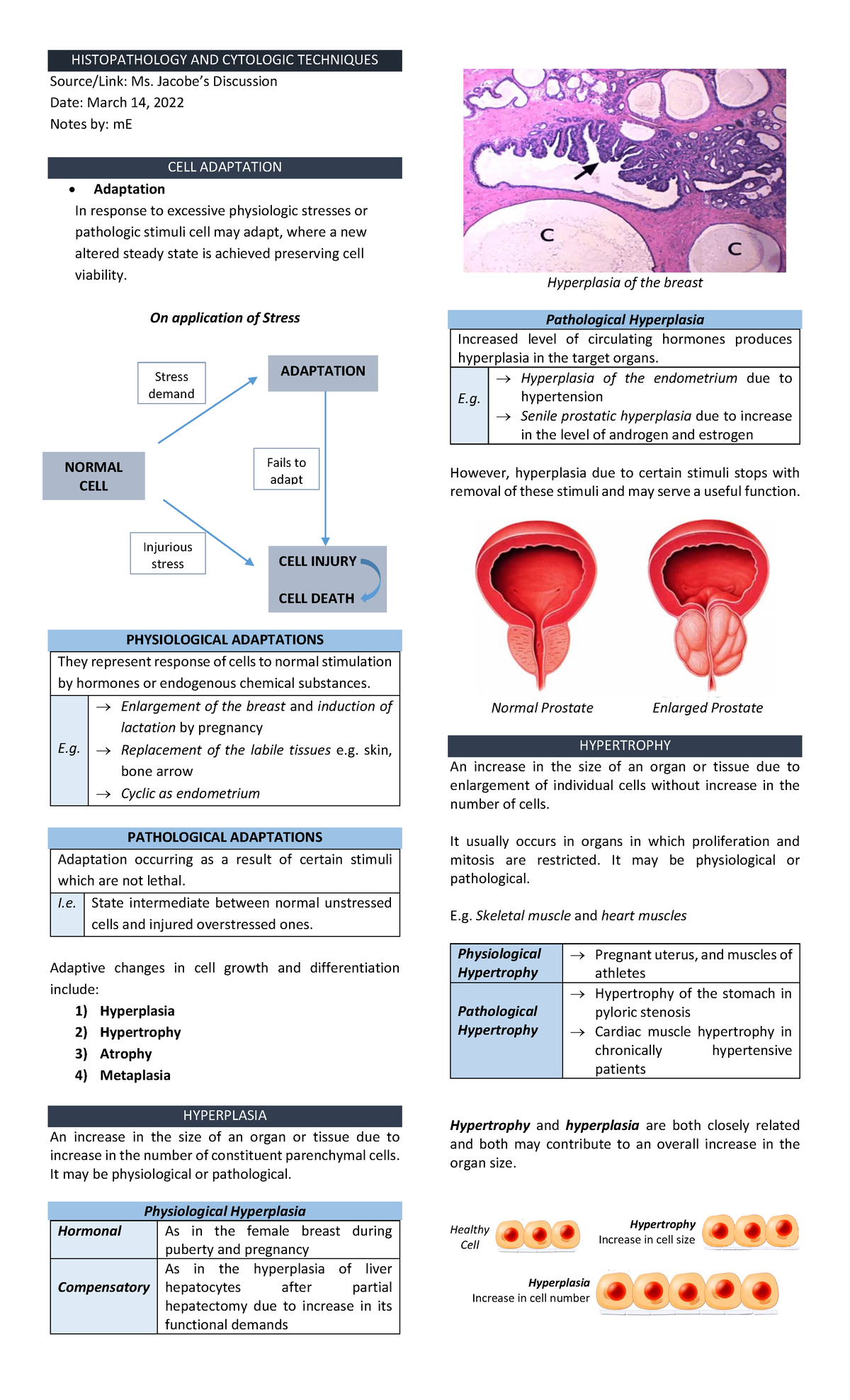 Histopath-CELL- Adaptation - HISTOPATHOLOGY AND CYTOLOGIC TECHNIQUES ...