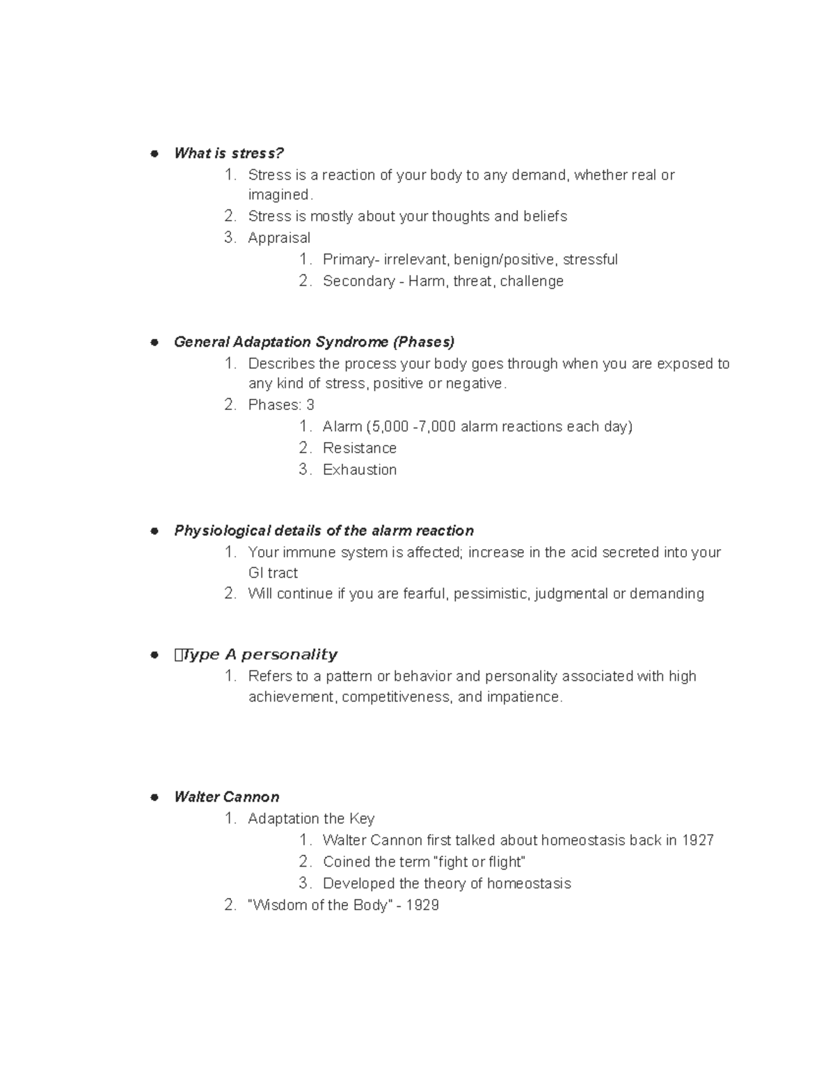 life-stress-exam-1-sheet-what-is-stress-1-stress-is-a-reaction-of