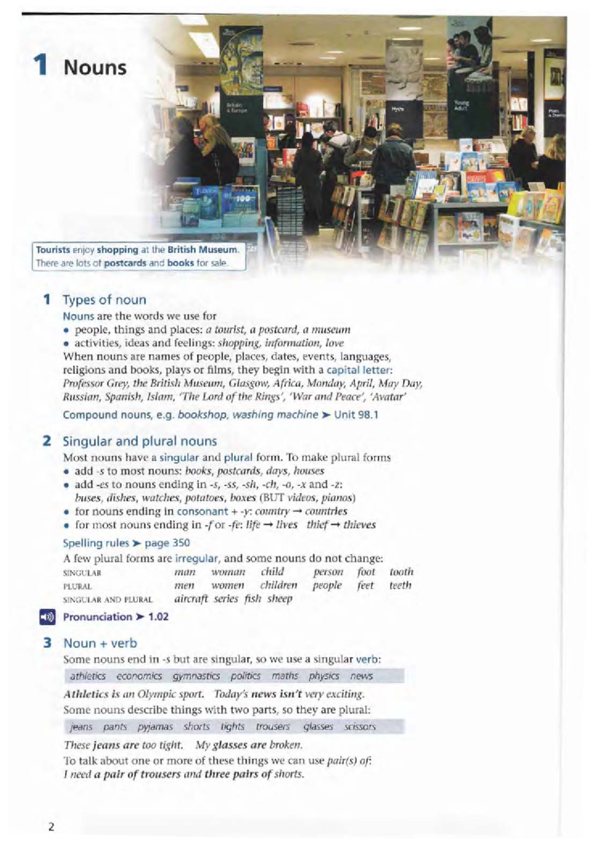 Unit 1Nounszeds 1 Nouns Tourists enjoy shopping at t he British