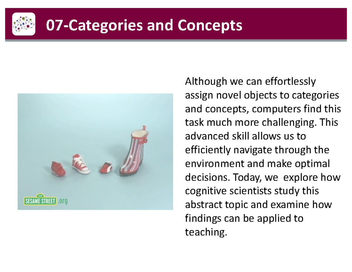 06-Categories and Concepts - 07 - Categories and Concepts ...