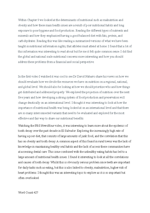 Reading Reflection 8 - Within Chapter 8 they talk about the ...