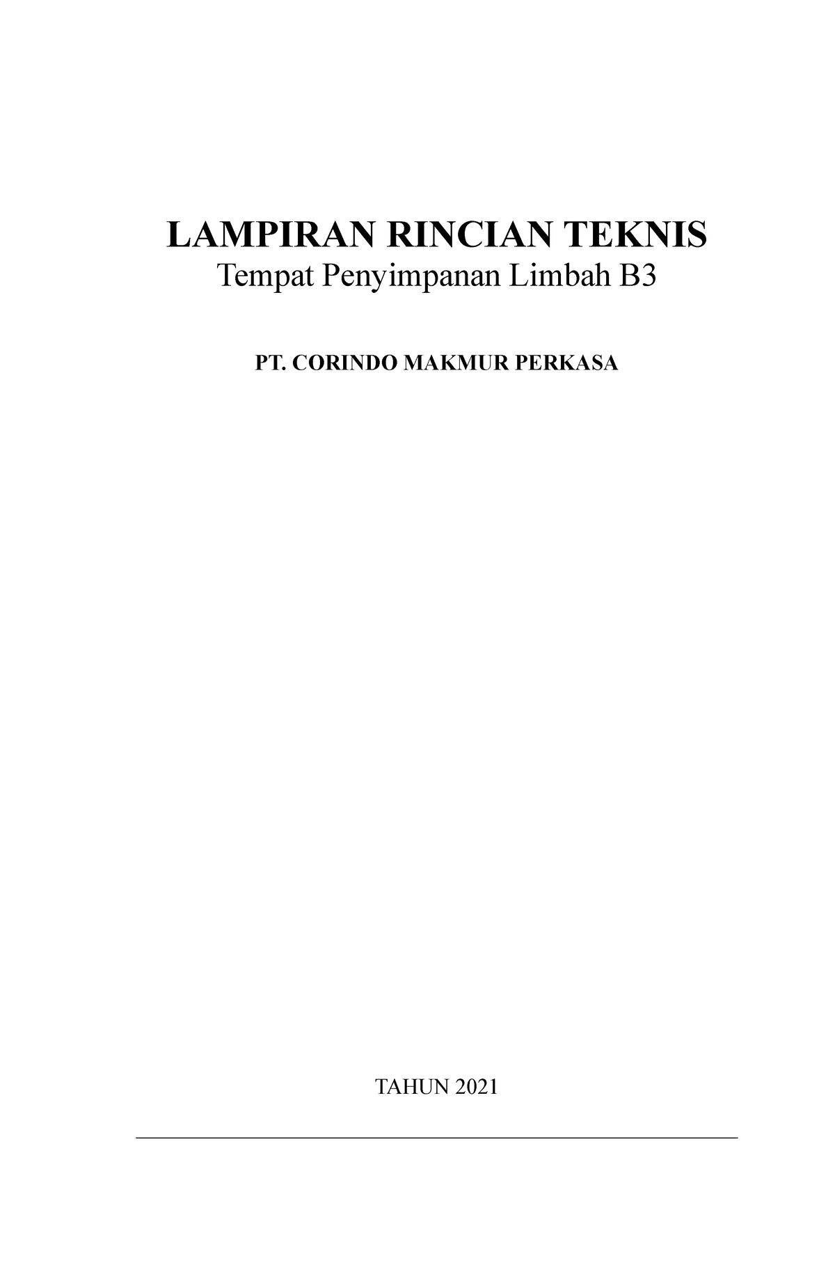 Contoh Lampiran Rincian Teknis - LAMPIRAN RINCIAN TEKNIS Tempat ...