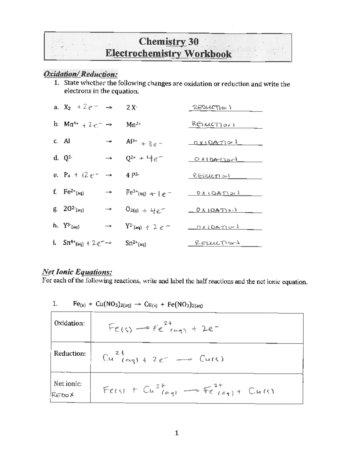 Electro Workbook - Answers - Studocu
