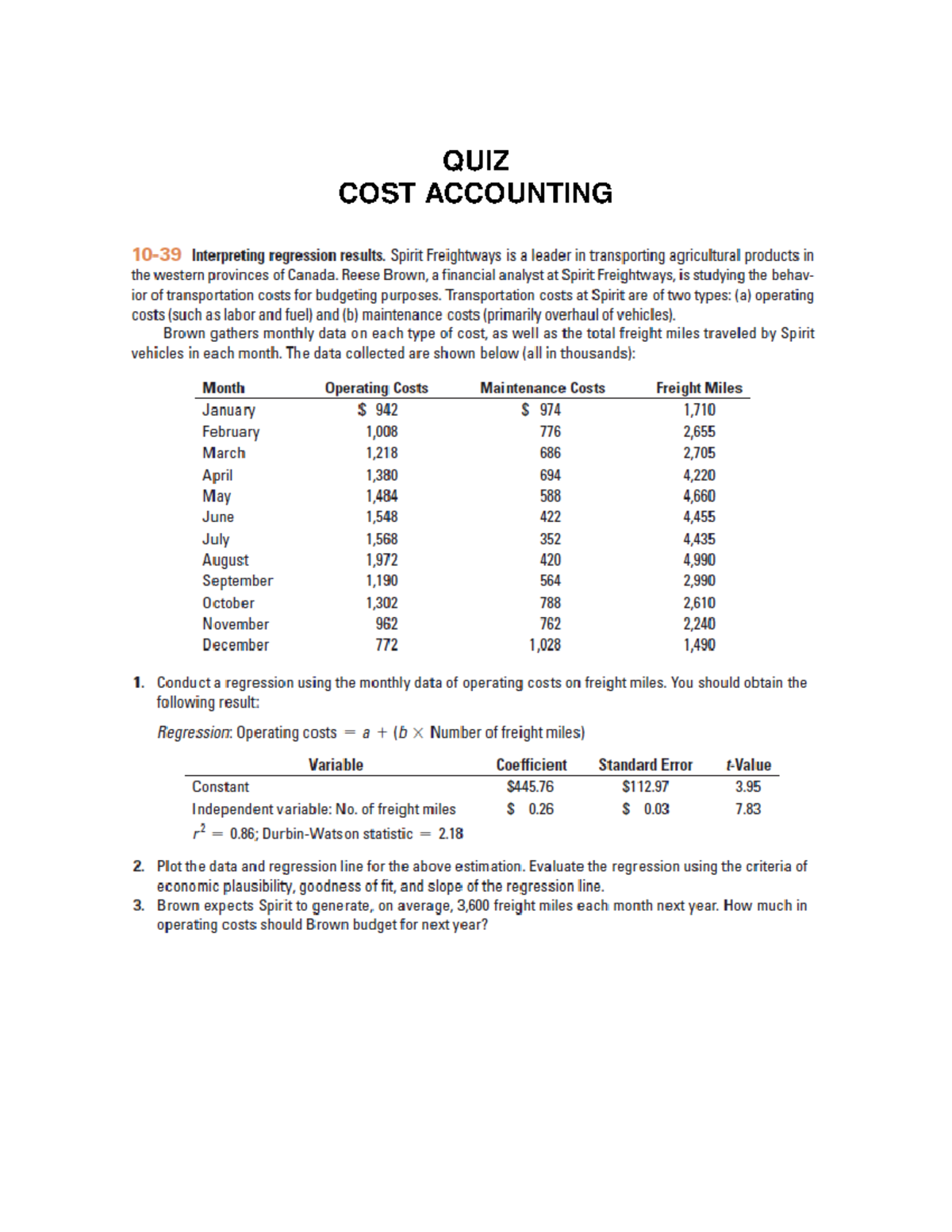 QUIZ COST Accounting - Cost Accounting - QUIZ COST ACCOUNTING - Studocu