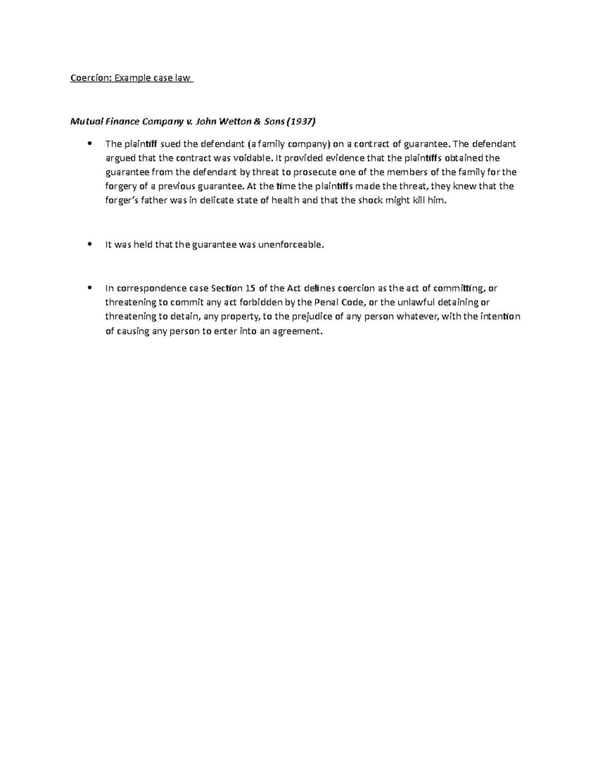 Coercion bahasa inggerid with lovee Coercion Example case law Mutual