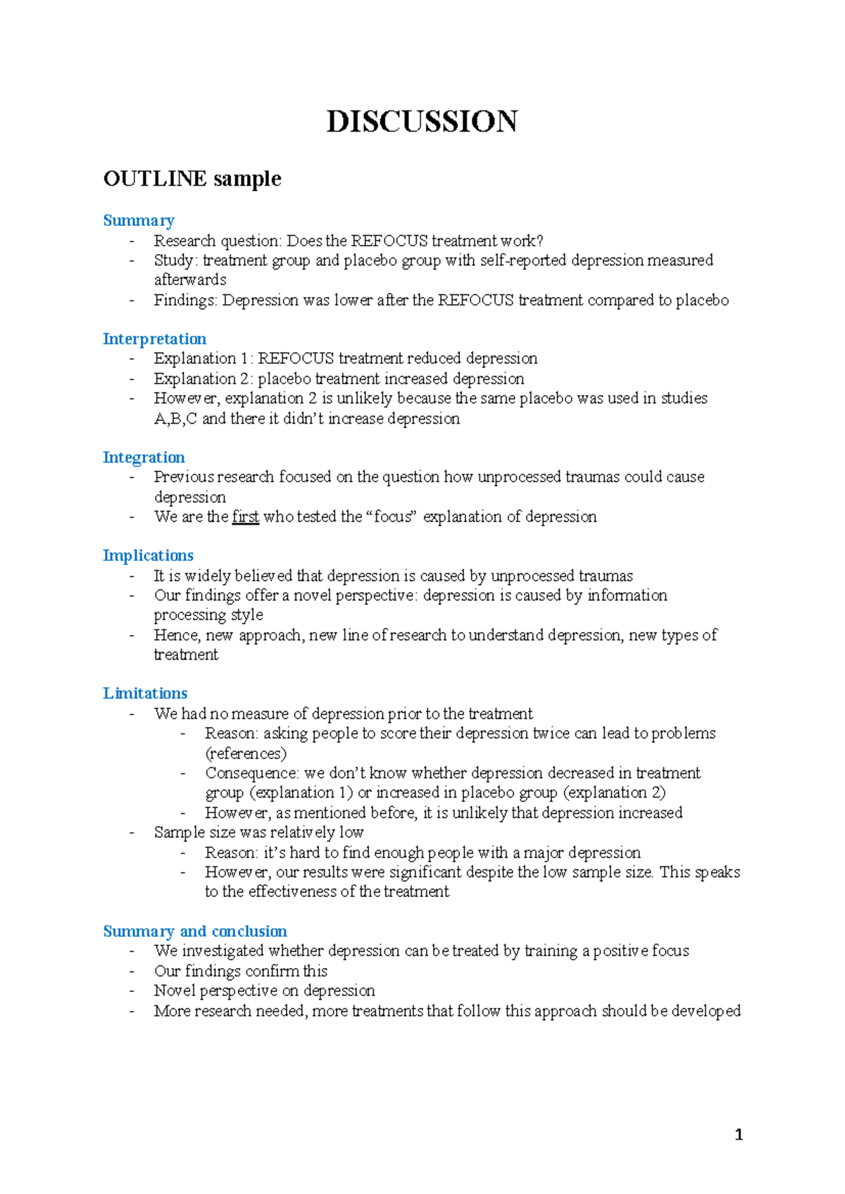 4+ Discussion+outline+and+writing+template - 1 DISCUSSION OUTLINE ...
