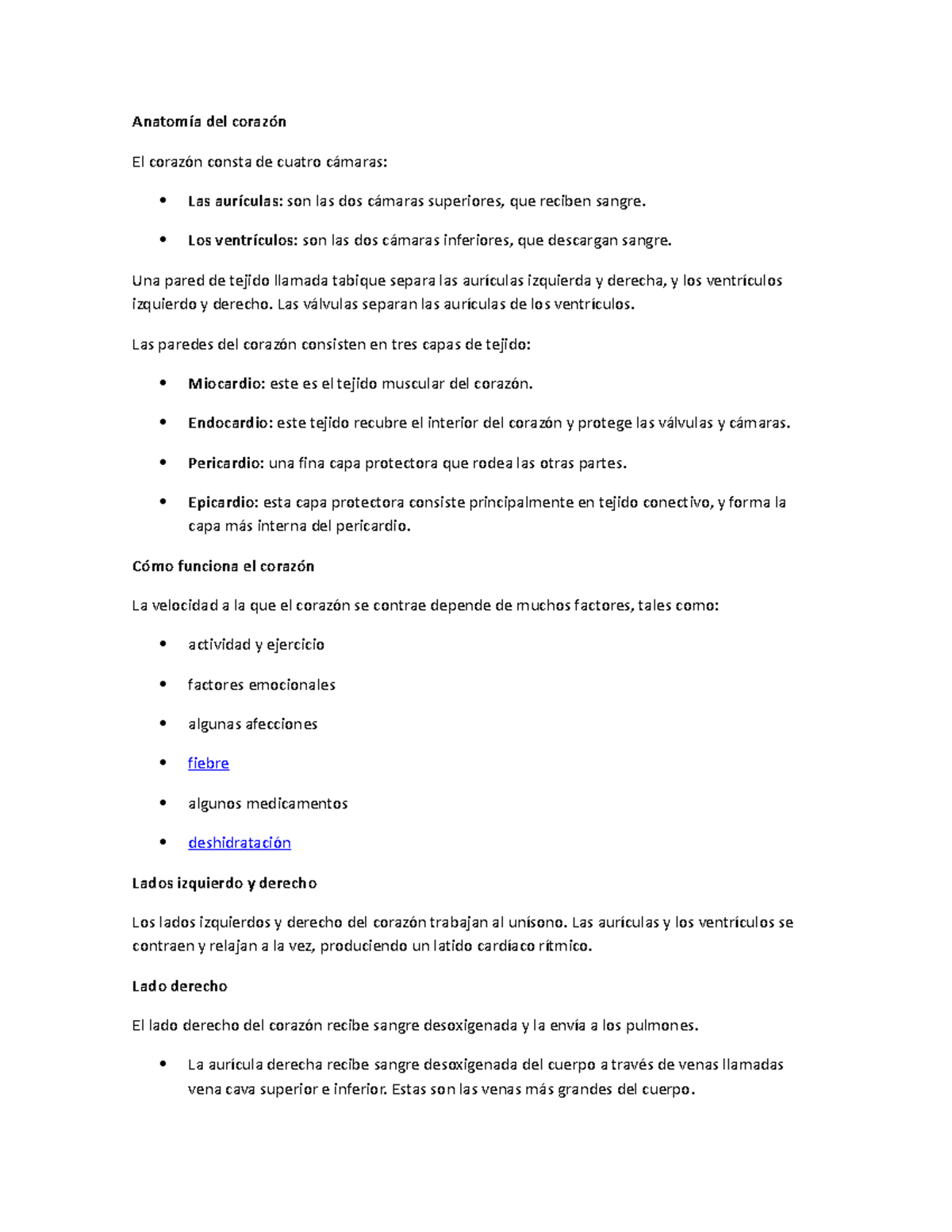 Anatomía Del Corazón Anatomia Anatomía Del Corazón El Corazón