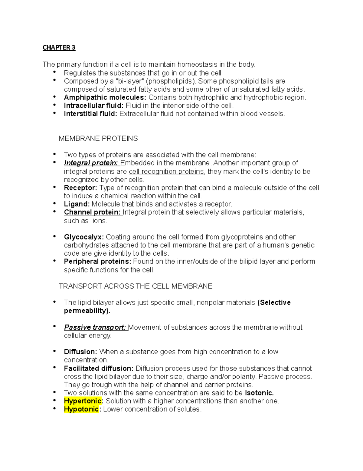 Chapter 3 - Lecture/book notes from lecture and book - CHAPTER 3 The ...