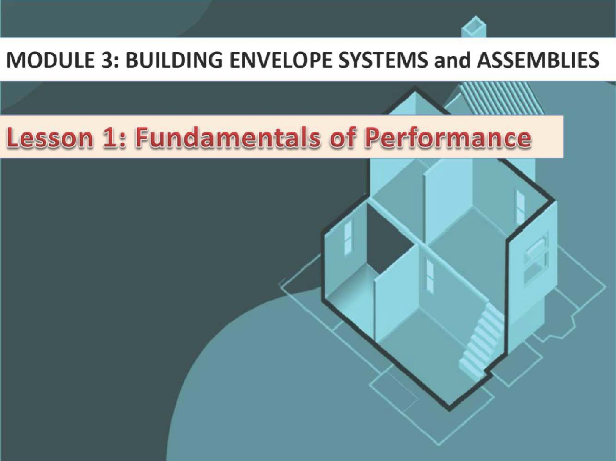 Lesson 1 Fundamentals of Performance - ####### MODULE 3: BUILDING ...
