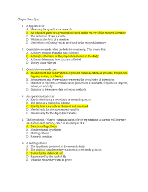 Lecture notes on Chapter 2: The Research Process - Chapter 2: the ...