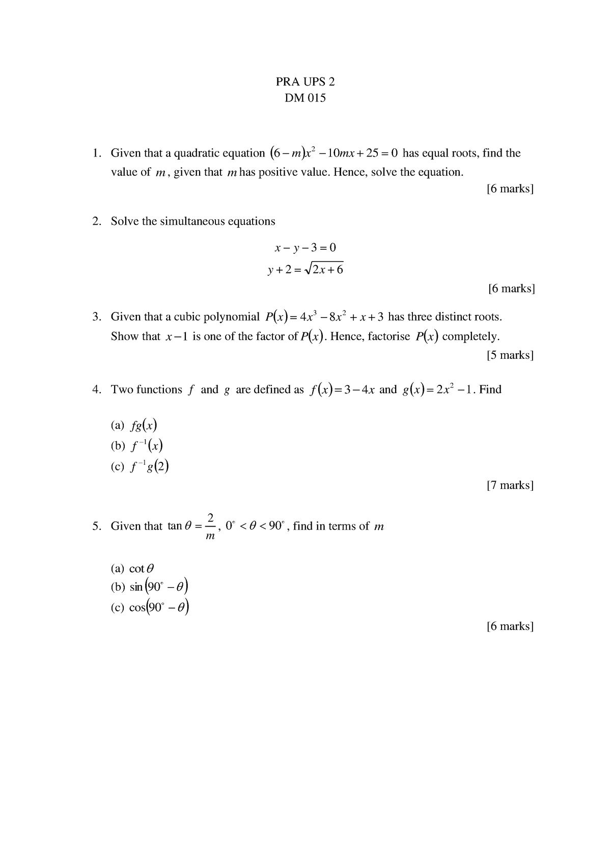 PRA UPS 2-converted - ups - Mathematics - Studocu